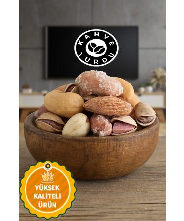kahveyurdu Mixed Nuts Lux Premium Nuts Almond Cashew Salted Pistachio Hazelnut Pistachio 225 grams