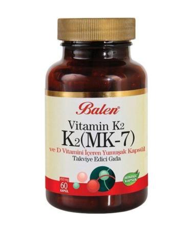 Balen Vitamin K2 Vitamin D K2 MK7 450 Mg 60 Capsules