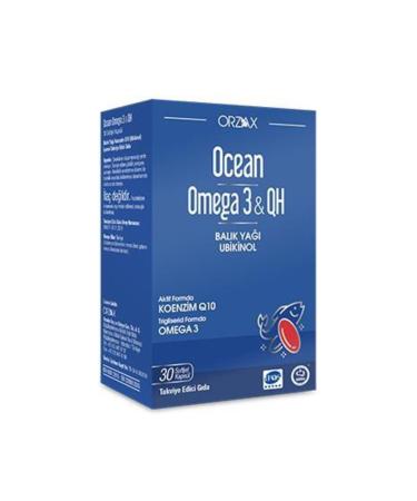 Ocean Omega 3 & Qh Food Supplement 30 Capsules