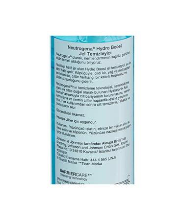 Neutrogena Brand: Hydro Boost Water Gel Cleanser 200 Ml Category: Shower Gel - Buy Online on GoSupps.com