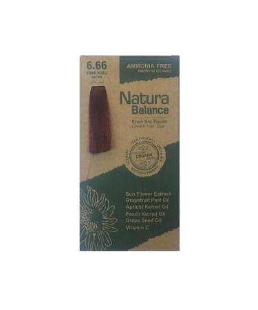 Balance 6.66 Cherry Red Organic Cream Hair Dye