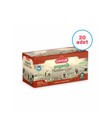 aykur 20 Organic Hem in Filtering Cup Tea Bags 25 Pieces