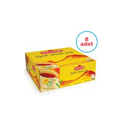 aykur 8 Pieces Filtering Cup Tea Bags 100 Pieces
