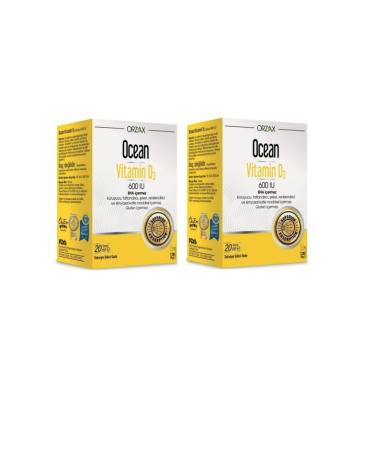 Ocean Supplementary Food Vitamin D3 600 Iu Spray 20 Ml X2 Pieces