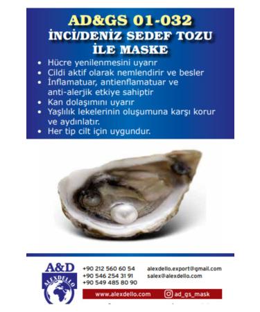 ALEXDELLO FACE CARE MASK Pore Cleansing Firming and Beauty Mask - Pearl/Sea Powder Mask - 350 Gr. - Buy Online on GoSupps.com