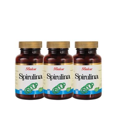 Balen Spirulina 300 mg 80 Capsules 3 Pieces