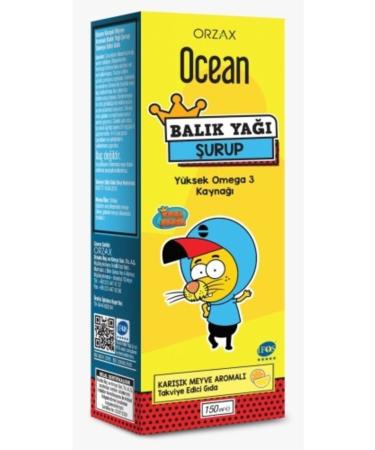 Ocean Fish Oil Syrup Mixed Tutti Frutti King Shakir 150 ml