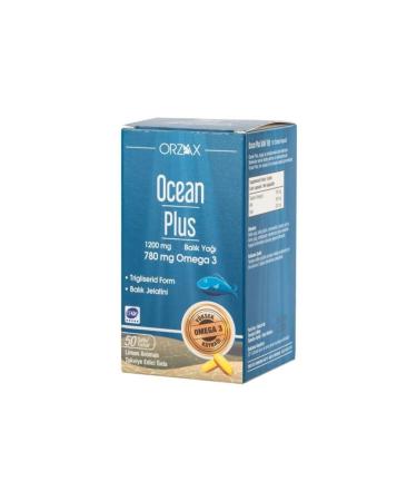 Ocean Plus Omega 3 1200 Mg 50 Capsules 2pcs
