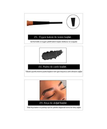 Trinova Black 3-Piece Eyebrow Shaper Brow Sculpt - Buy Online on GoSupps.com