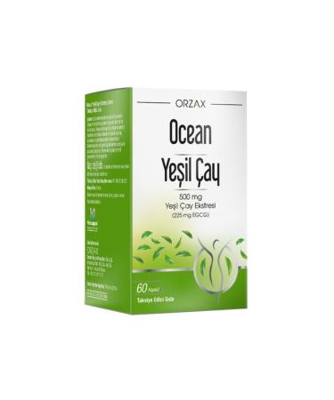 Ocean Ocean Green Tea Food Supplement 60 Capsules