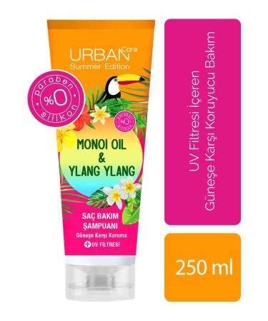 Urban Care Monoi and Ylang Ylang Sun UV Protection Shampoo 250 Ml