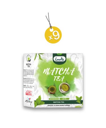 levellalife Matcha Tea Powder Matcha Tea Detox 9 X 100 gr - Buy Online on GoSupps.com