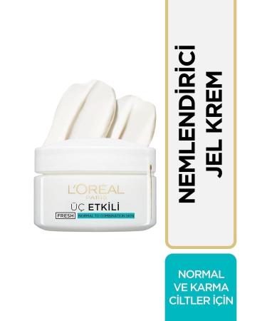 L'Oreal Paris Triple Action Moisturizing Gel Cream Normal and Combination Skin 50 Ml