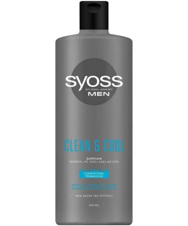 Syoss Men Clean Cool Shampoo 500 ml 1 Piece
