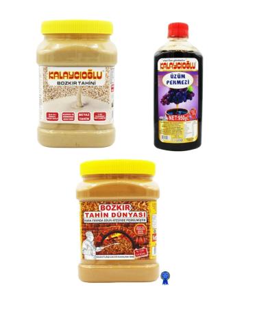Kalayc o lu White 935 Gr + Bozk r Tahini World 935 Gr + Grape Molasses 950 Gr Economic Package