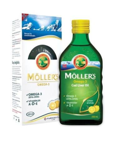 Mollers Omega 3 Fish Oil Lemon Flavored 250 Ml + Imunol Syrup 150ml - Buy Online on GoSupps.com