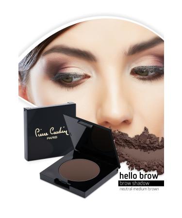 Pierre Cardin Hello Brow Powder Eyebrow Shadow - Neutral Medium Brown - Buy Online on GoSupps.com