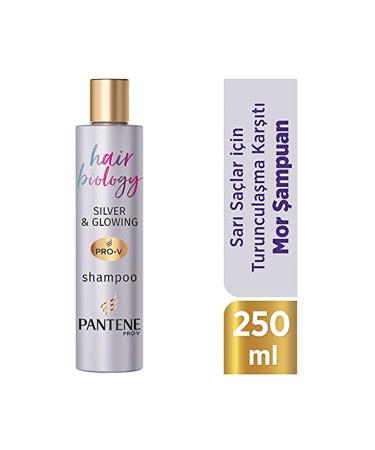 Pantene Hair Biology Anti-Orange Silver Purple Shampoo for Blonde and Gray Hair 250 Ml - Buy Online on GoSupps.com
