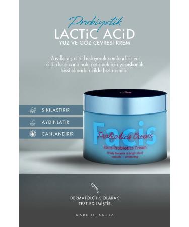 Facis Lactic Acid Firming Brightening Revitalizing Probiotic Face and Eye Contour Cream - Buy Online on GoSupps.com