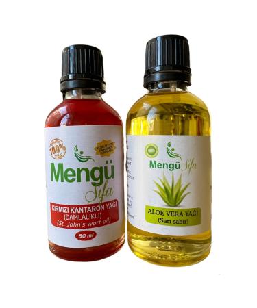 Meng Healing Red St. John's Wort Oil 50ml Aloe Vera Oil 50ml 0 Natural