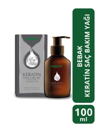 Bebak Argan Hair Care Oil 100 ml + Keratin Hair Care Oil 100 ml - Buy Online on GoSupps.com