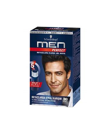Schwarzkopf Brand: Men Perfect Hair Dye 90 - Black 80 Ml Category: Hair Dye - Buy Online on GoSupps.com