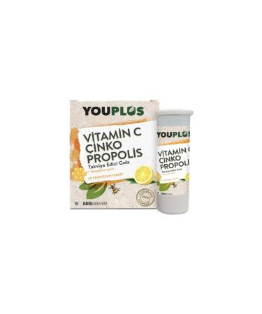 Youplus Youplus Vitamin C Zinc Propolis 20 Effervescent Tablets