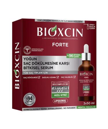 Bioxcin Forte Herbal Serum for Intensive Hair Loss 3 X 50 Ml
