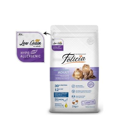 Felicia Sterilized Neutered Cat with Salmon 2 Kg.