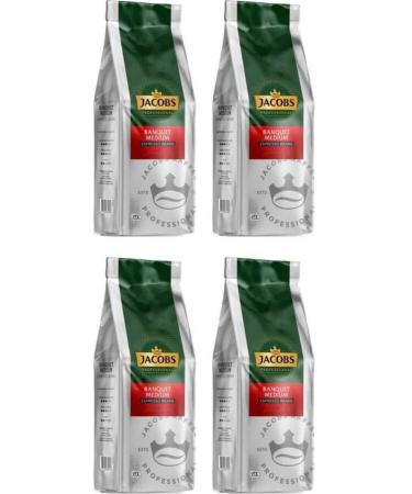 Jacobs Banquet Medium Espresso Beans Coffee 1000 Gr X 4 Packs