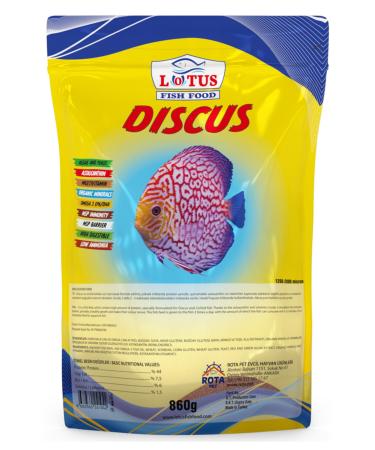 Lotus Discus Astaxanthin Omega-3 Protein 860 G Bag Malawi Cichlid Dolphin Yellow Princess Aquarium Fish Food