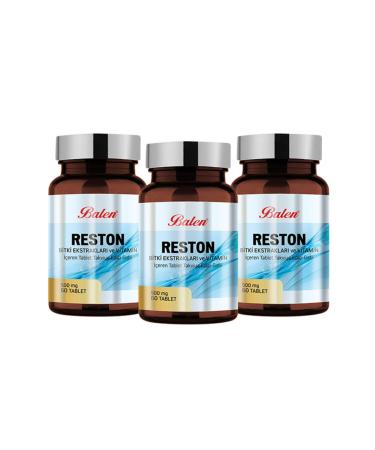 Balen Reston Plant Extracts And Vitamin 500 mg 60 Capsules 3 Pieces