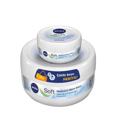 NIVEA Soft Moisturizing Care Cream 200ml + Gift Bag Size