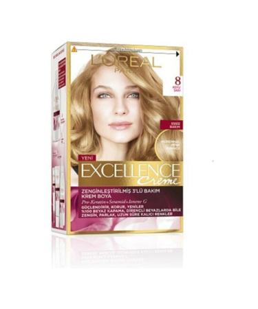 L'Oreal Paris Loreal Excellence Creme Hair Dye 8 Dark Blonde