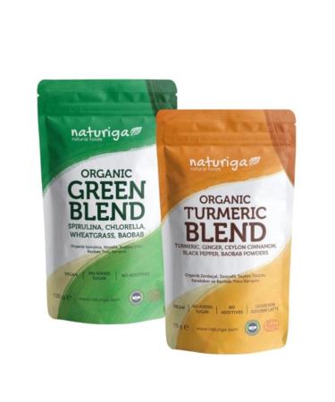Naturiga Organic Green Mix Turmeric Mix Series
