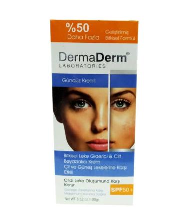 DermaDerm Herbal Skin Whitening Day Cream 100 gr - Buy Online on GoSupps.com