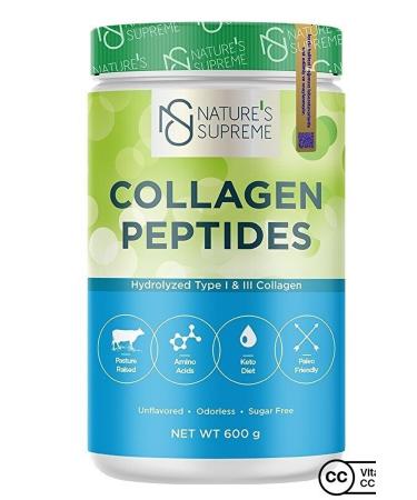 Natures Supreme Collagen Peptides Powder 600 gr Unflavored
