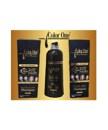 Color One Hair Dark Brown Shampoo Hair Blackening Shampoo Dye 300 Ml