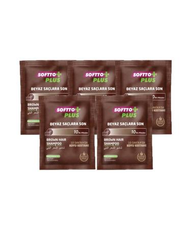 Softto Plus 5 X Dark Chestnut Shampoo Reusable 21 ml