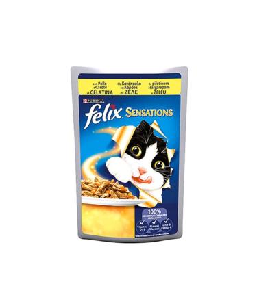 FELIX Felix Sensations Chicken Carrot Gel Pouch 10 Pack