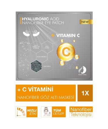 Nafima Hyaluronic Acid Vitamin C Nanofiber Cosmetic Dry Eye Mask