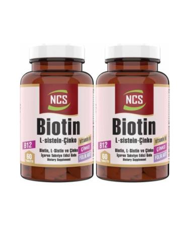 Ncs Biotin 2500 Mcg L Cysteine Zinc 2 Boxes 120 Tablets Pill Box - Buy Online on GoSupps.com