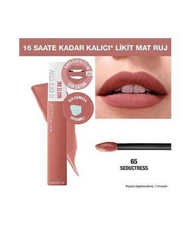 Maybeline Super Stay Matte Ink Liquid Matte Lipstick 65 Seductress Nude 5 Ml Category: - Buy Online on GoSupps.com