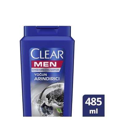Clear Men Anti-Dandruff Shampoo Intensive Purifying Charcoal 485 ml