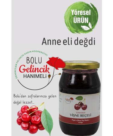 Bolu Gelincik Honeysuckle Traditional Sour Cherry Jam 450gr