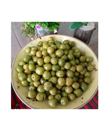 HATAY AH N FTL K Halhali Topak Vaccine Cracked Green Olives (net Product 3kg)