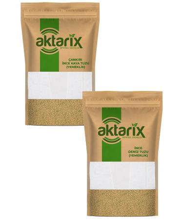 Aktarix Fine Table Salt Set 6 Kg (3 Kg Sea Salt + 3 Kg ank r Rock Salt)