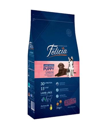 Felicia Large Breed Puppy Low Grain Lamb Large Breed Dog Food 3 Kg