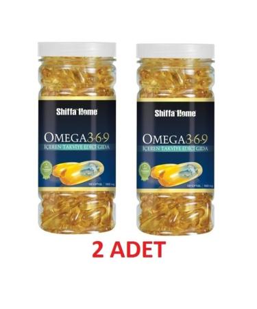 Shiffa Home Omega 3-6-9 Soft Gel 100 X 1000 Mg 2 Pieces