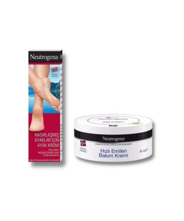 Neutrogena Foot Cream for Calloused Feet 50 ml + Fast Absorbing Care Cream 200 ml